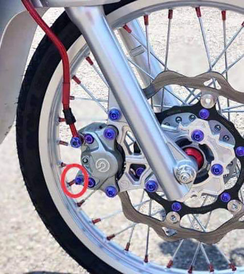 1 con Ốc xả gió 10li  ốc gió răng 1.0 Titanium Gr5
