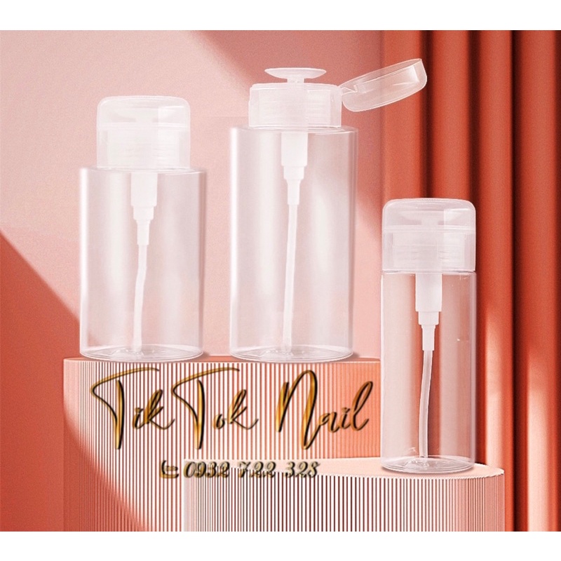 Bình nhấn đựng dung dịch loại tốt 200ml và 500ml
