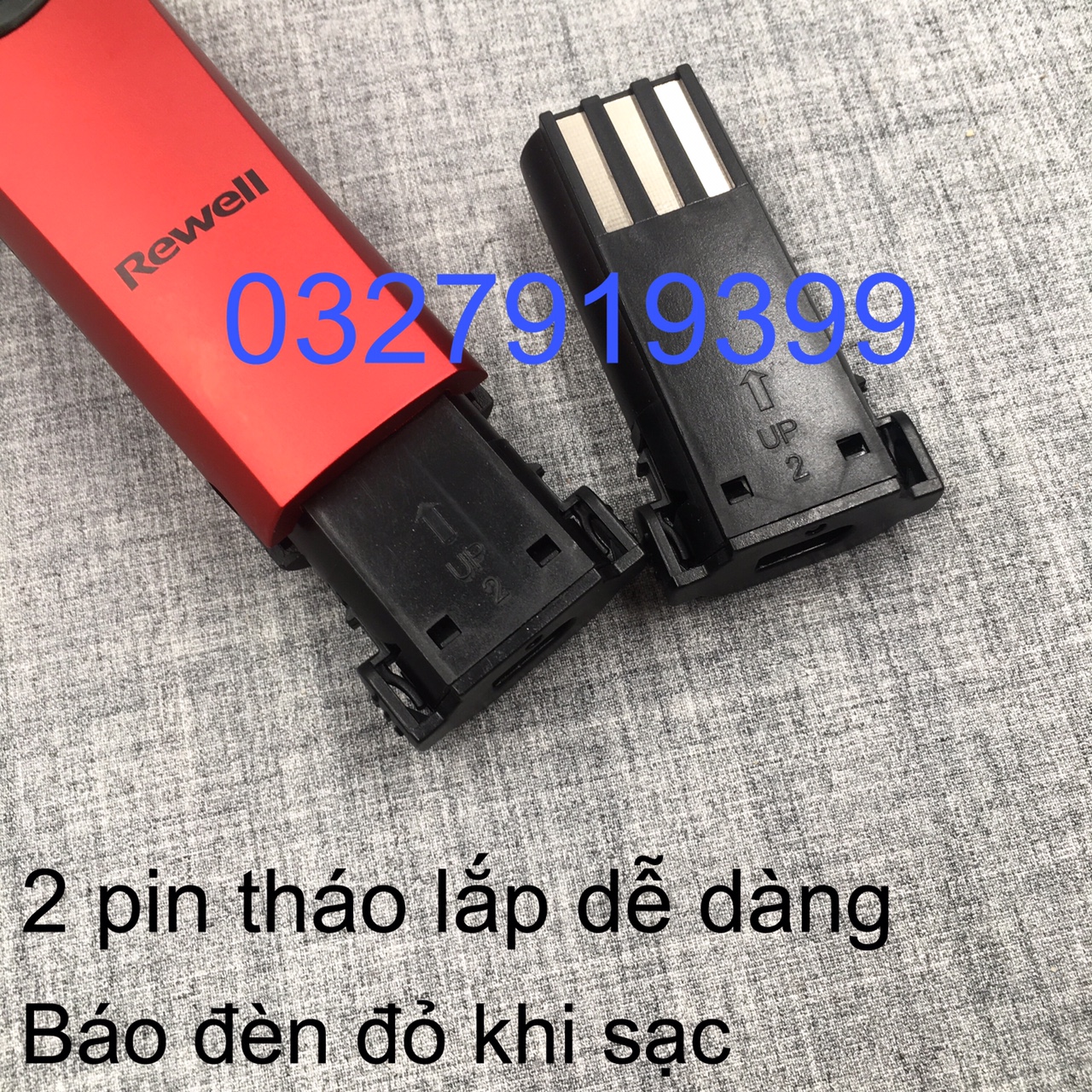 Rewell Professional Hair Trimmer with 2 Batteries Rewell 900 - 8W Power, 4-6 Hours of Use Time, Sharp Blade, Durable Battery, Classy Design