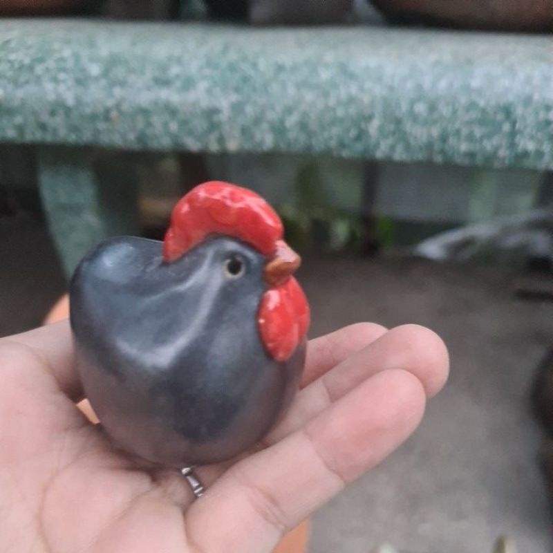 Gà nhí men trang trí 7 màu