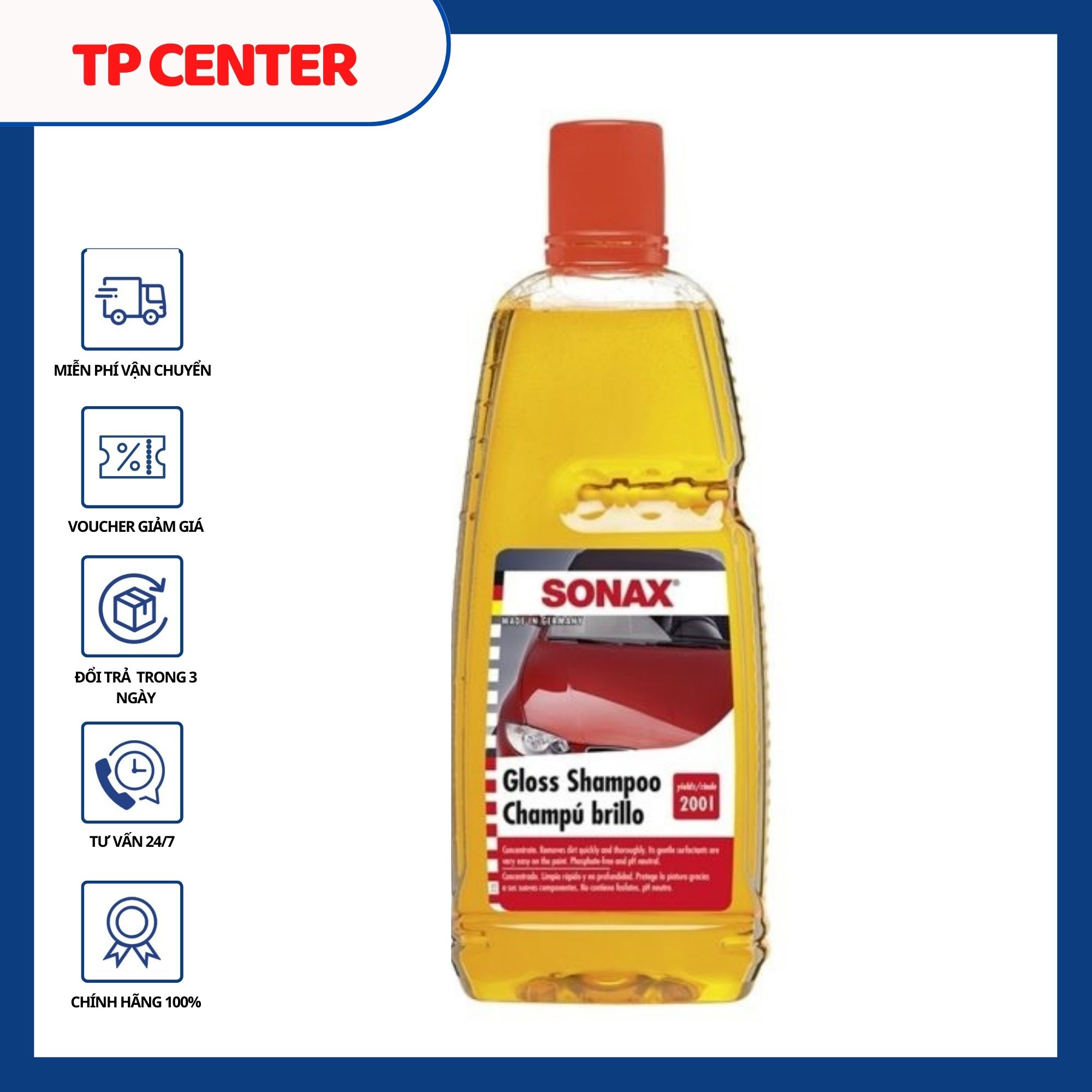 Nước Rửa Xe Sonax Gloss Shampoo 1lit