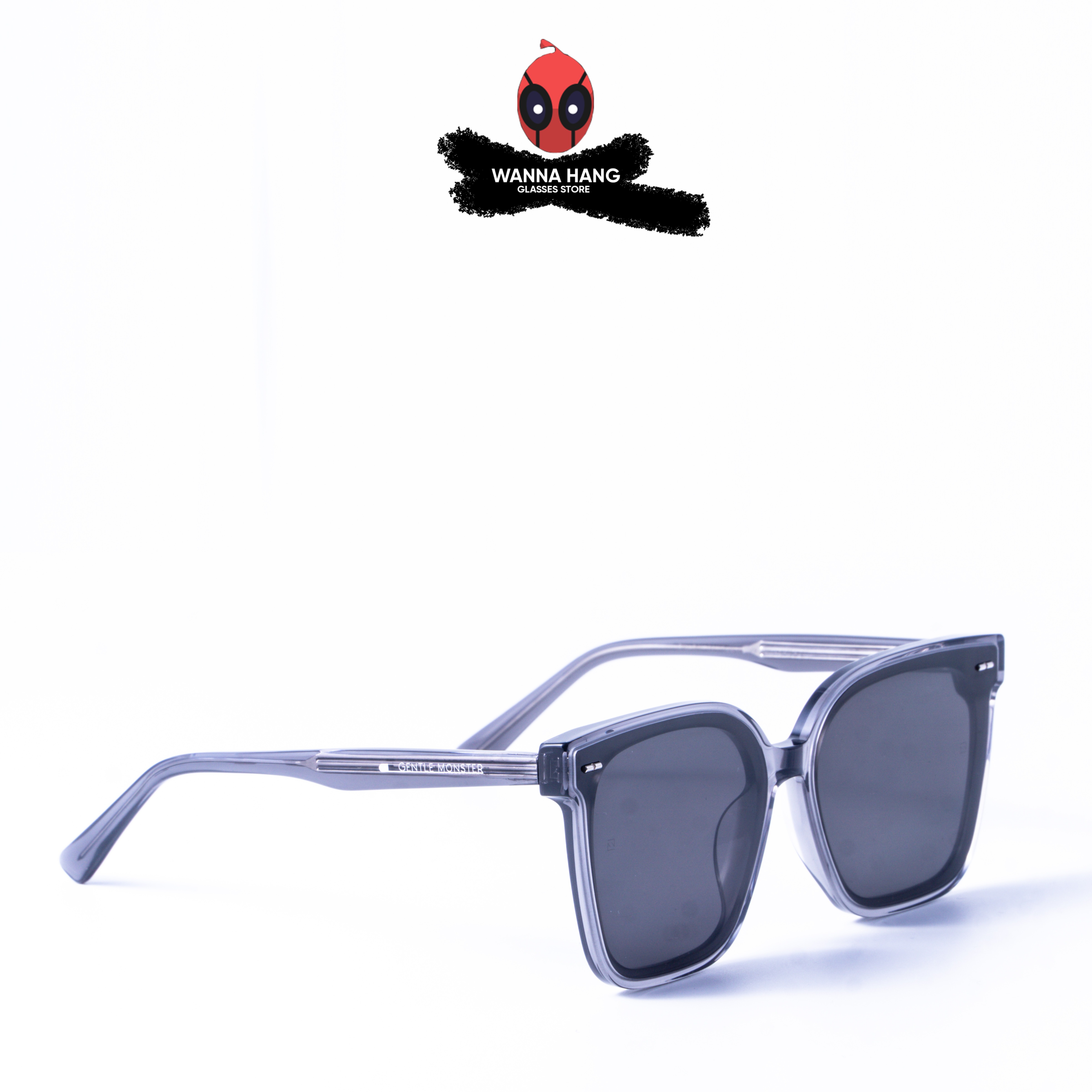 Kính râm nam nữ đẹp mắt vuông thời trang cao cấp chống chói chống tia UV hot trend 2021 thiết kế mắt phẳng hiện đại Wanna Hang SAL WHGM100