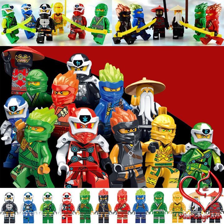 Bộ 12 Ninja Digital Ninjago Lego Đồ Chơi Lắp Ráp Xếp Hình