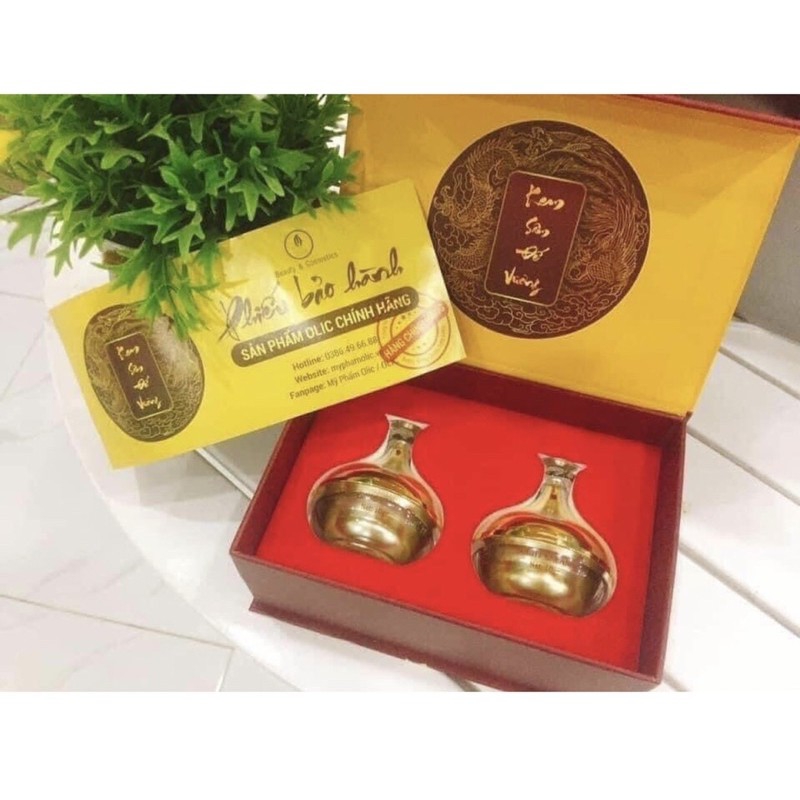 Kem sâm Đế Vương Olic(bộ đôi kem ngày kem đêm nám, trắng da Olic)