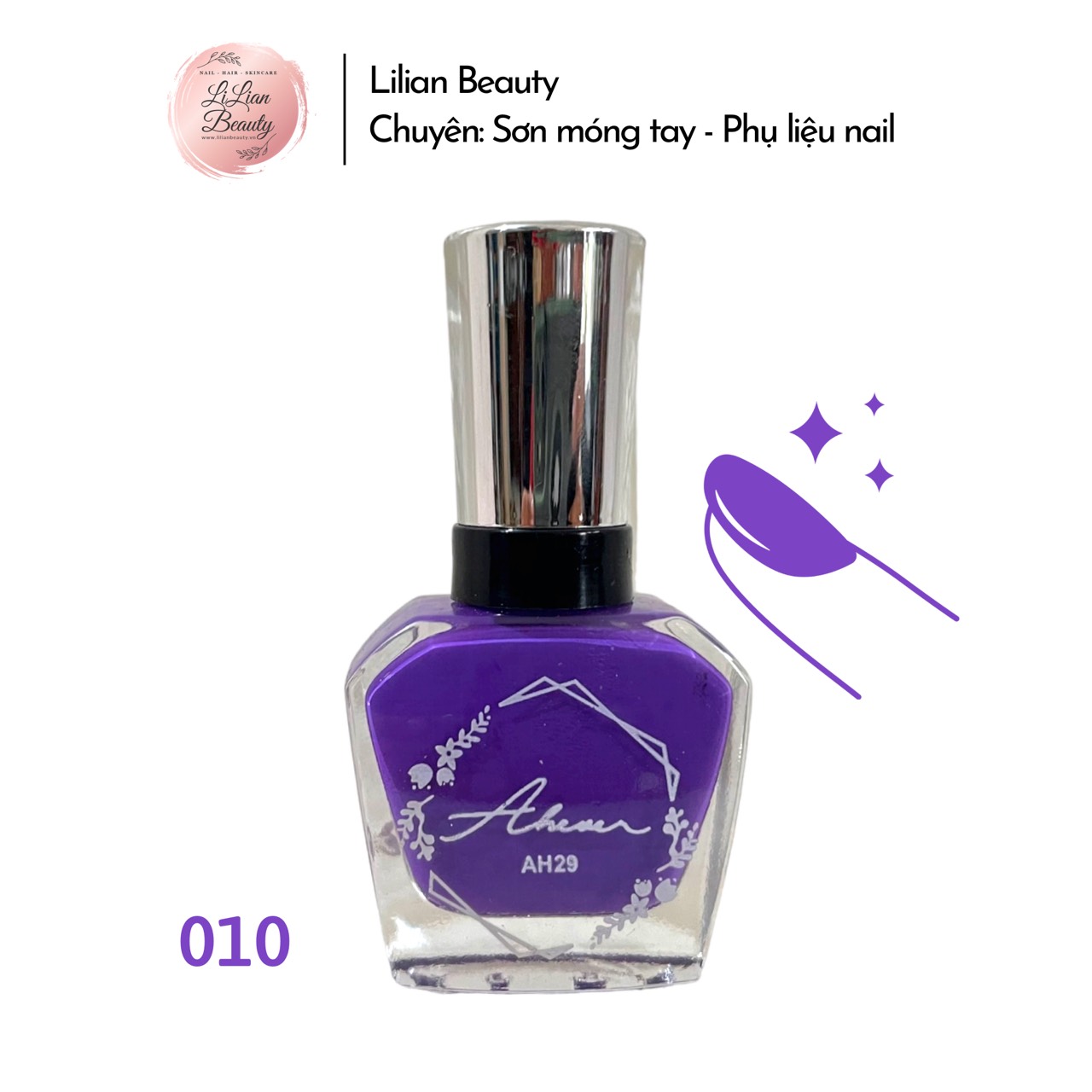 Sơn móng tay ah29 bóng đẹp, bền màu - ms 010 - 17ml