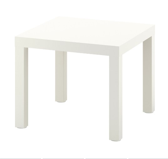 OUTLET BÀN TRÀ COFFE LACK IKEA - TRẮNG 55x55 cm