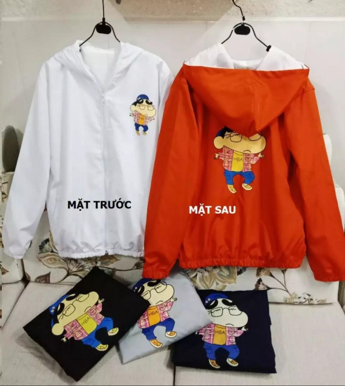 Áo khoát dù nam nữ in hình CUSHIN