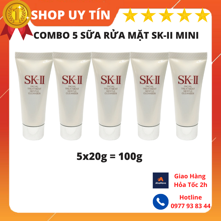 COMBO 3/5 SỮA RỬA MẶT SKII / SK2 / SK-II MINI 20GR (TÁCH SET NỘI ĐỊA)