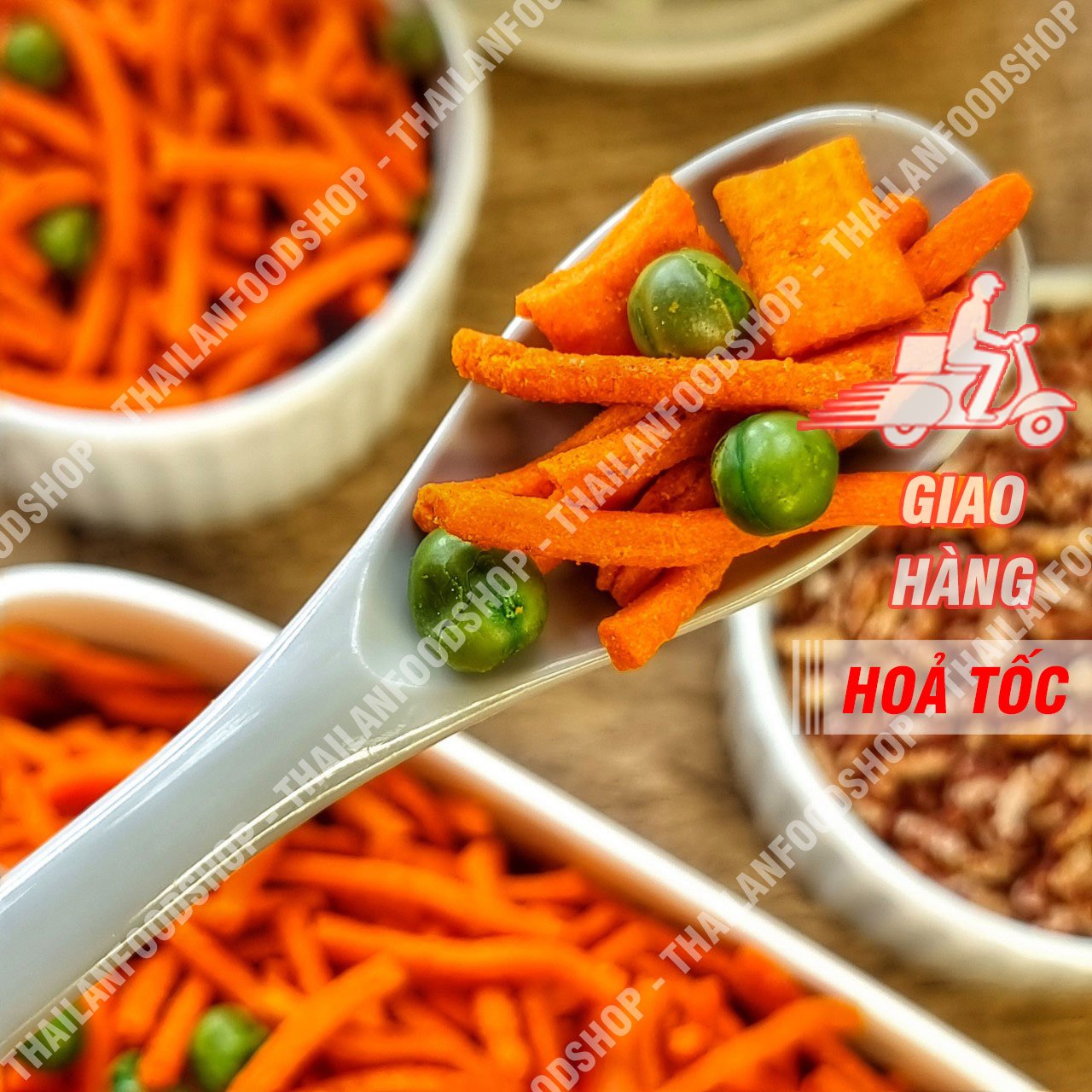 Bim Bim Que Đậu Hà Lan Lon 350gr