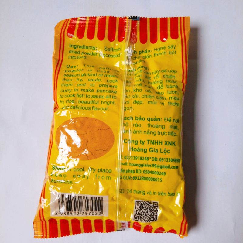 Bột cari nghệ nhãn hiệu Hoàng Thịnh gói 400g