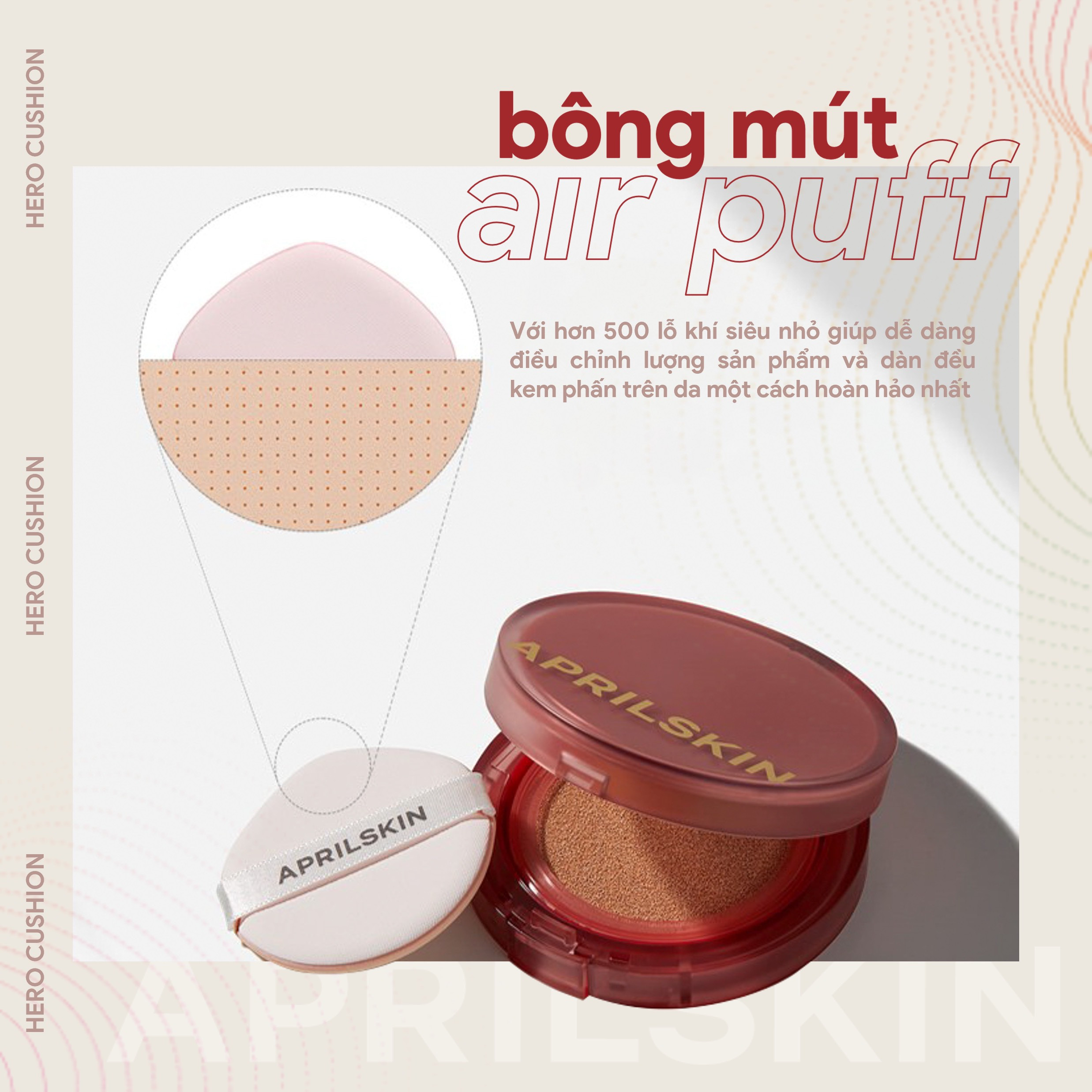 Phấn Nước Aprilskin Ultra Slim Cushion SPF50+/PA+++