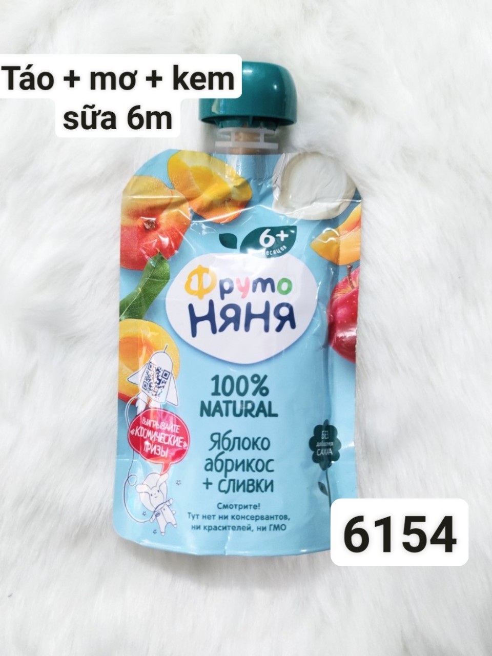 Trái cây nghiền fruto Nga 90gr đủ vị