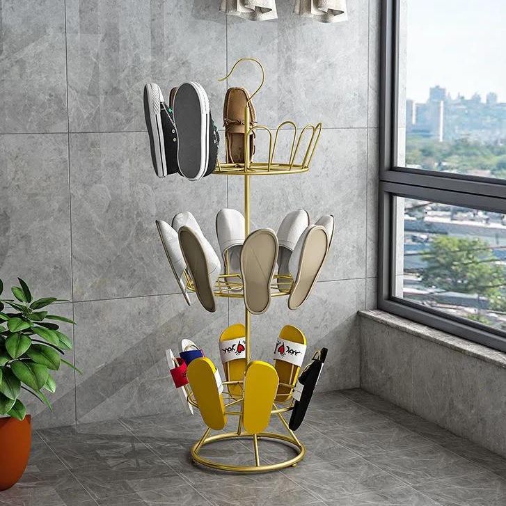 Stainless steel 3-tier shoe drying rack - 360 shelf for 12 pairs - Easy assembly