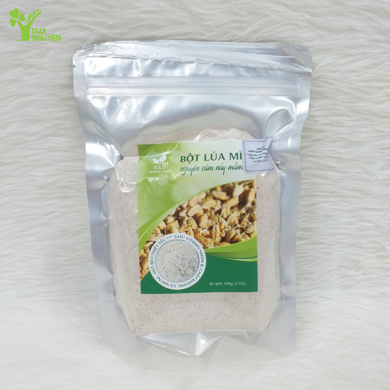 Bột lúa mì nguyên cám nảy mầm Viethealthy 500gr