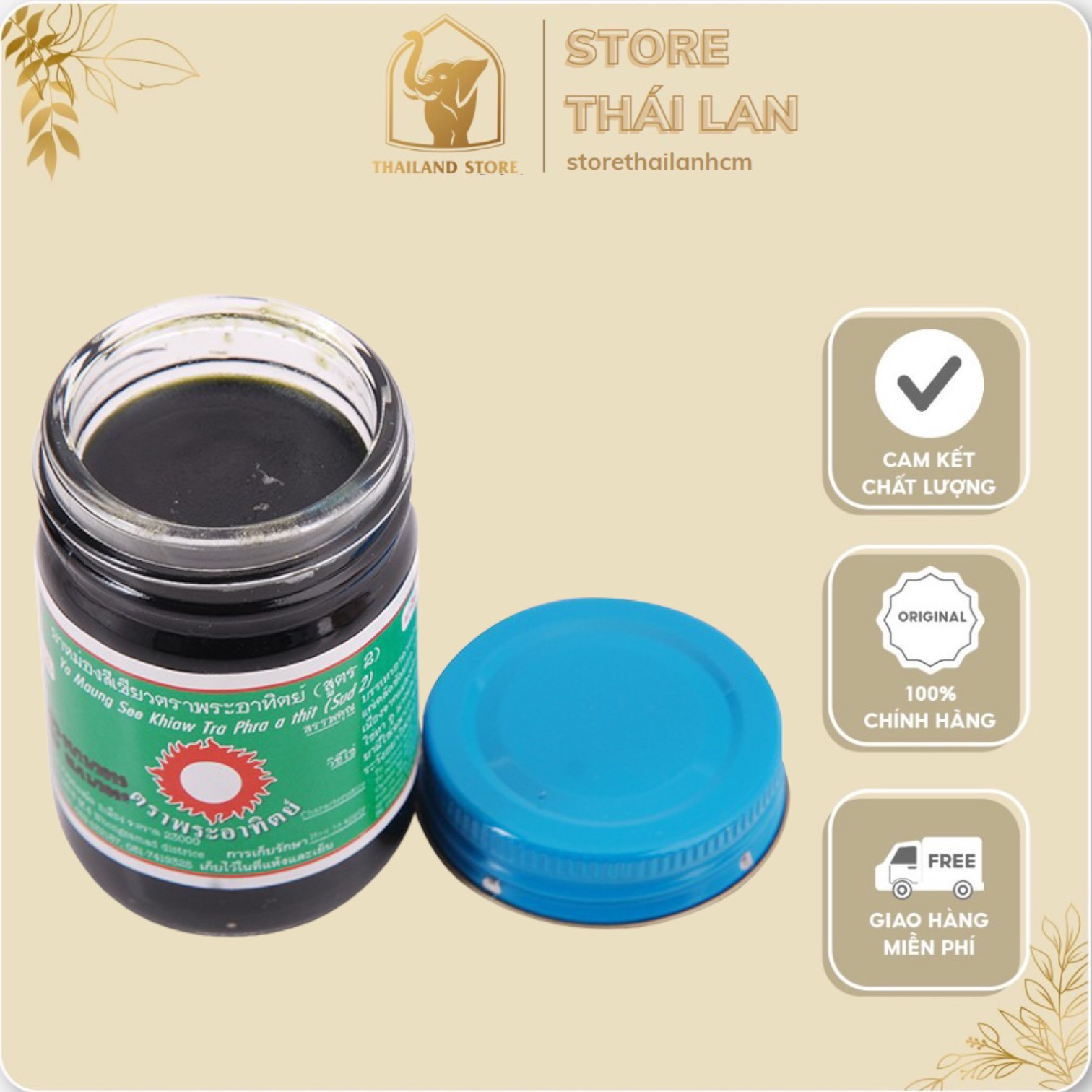 Dầu cù là đen Thái Lan 60gr chính hãng Thái Lan