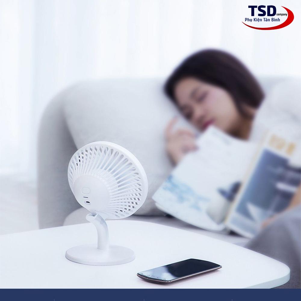 Quạt Mini Để Bàn Baseus Ocean Fan ( Pin sạc 2000mAh, 4 mức tốc độ )