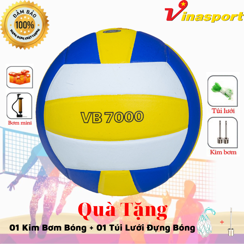 Balls volleyball Thang Long 7000 leather Japan genuine 100% gift pumping needle + net bag pole rack cheap!!!