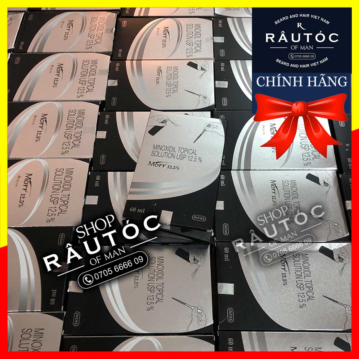 Minoxidil mọc râu tóc morr 12.5% lỏng