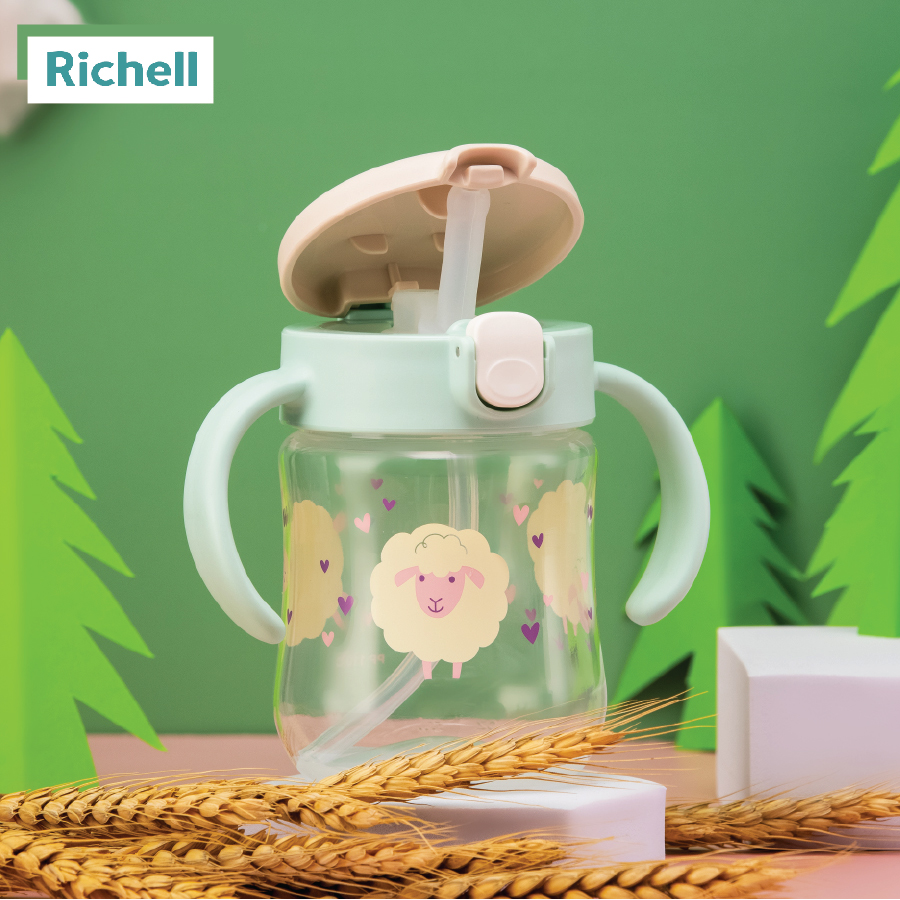CỐC ỐNG HÚT MUGOOD RICHELL XANH NHẠT