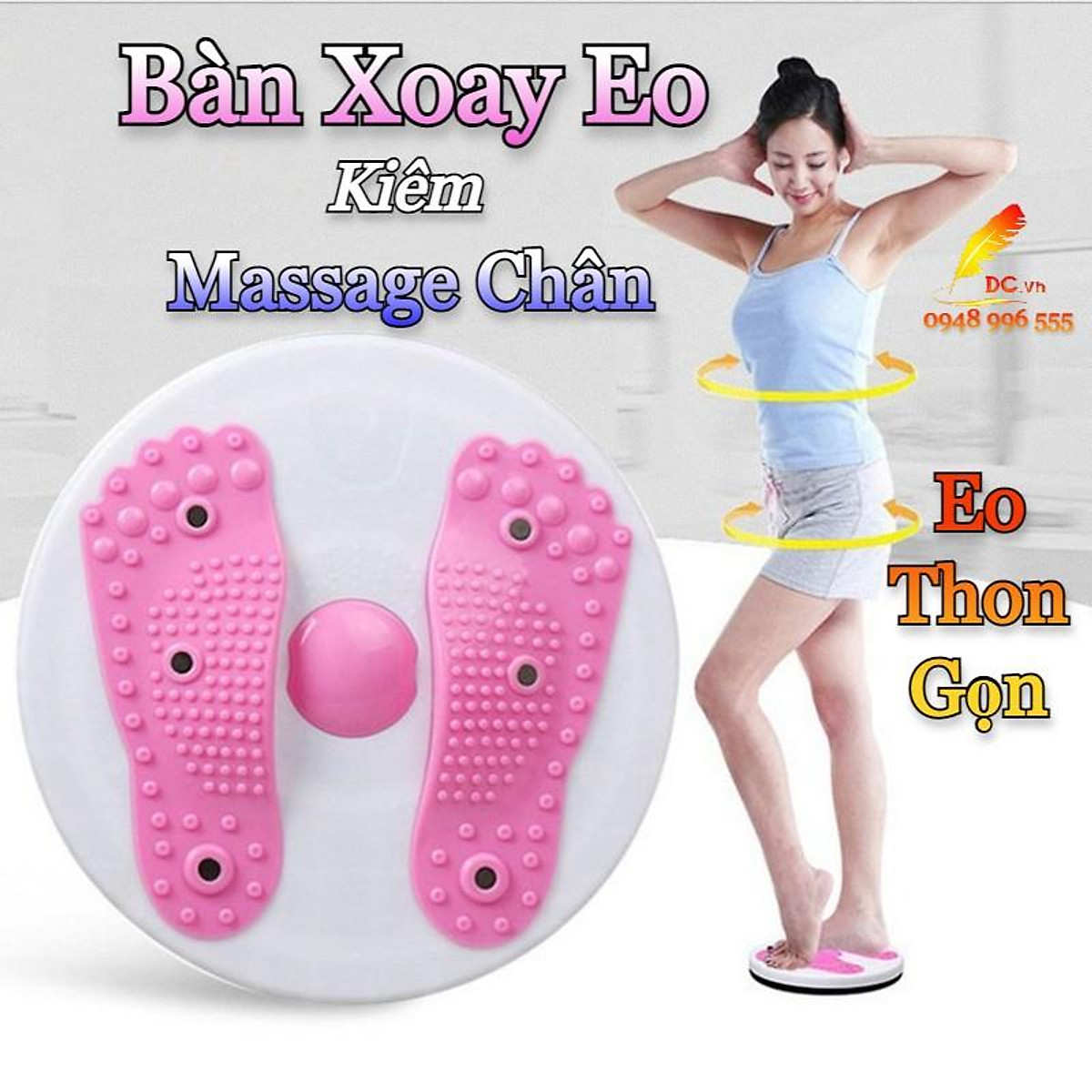 Đĩa Xoay Eo Tập Thể Dục Xoay 360 Độ
