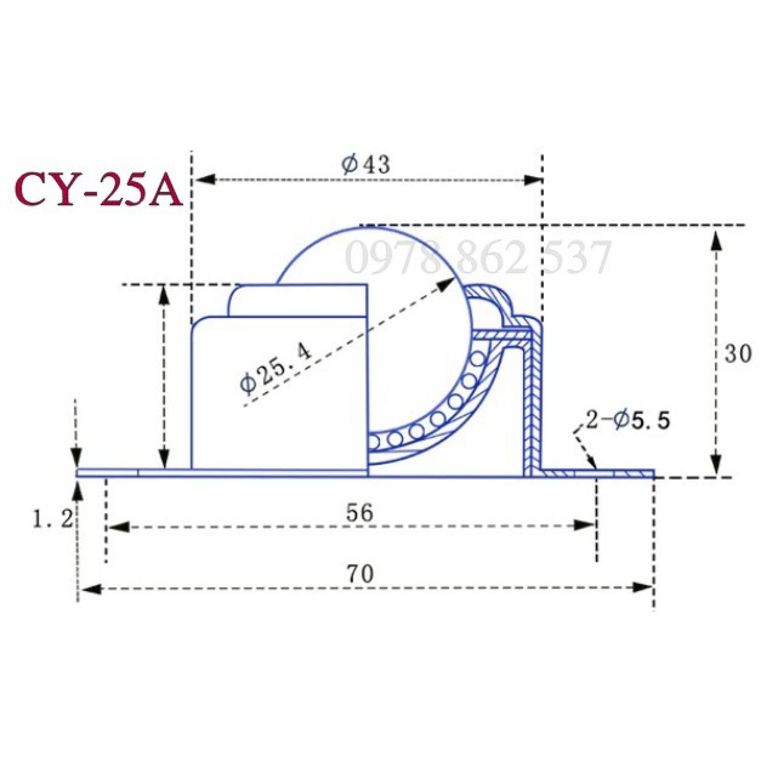 Vòng bi cầu đa hướng CY25A
