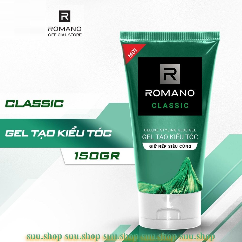 Gel vuốt tóc Romano Classic Siêu cứng 150g- Mẫu mới