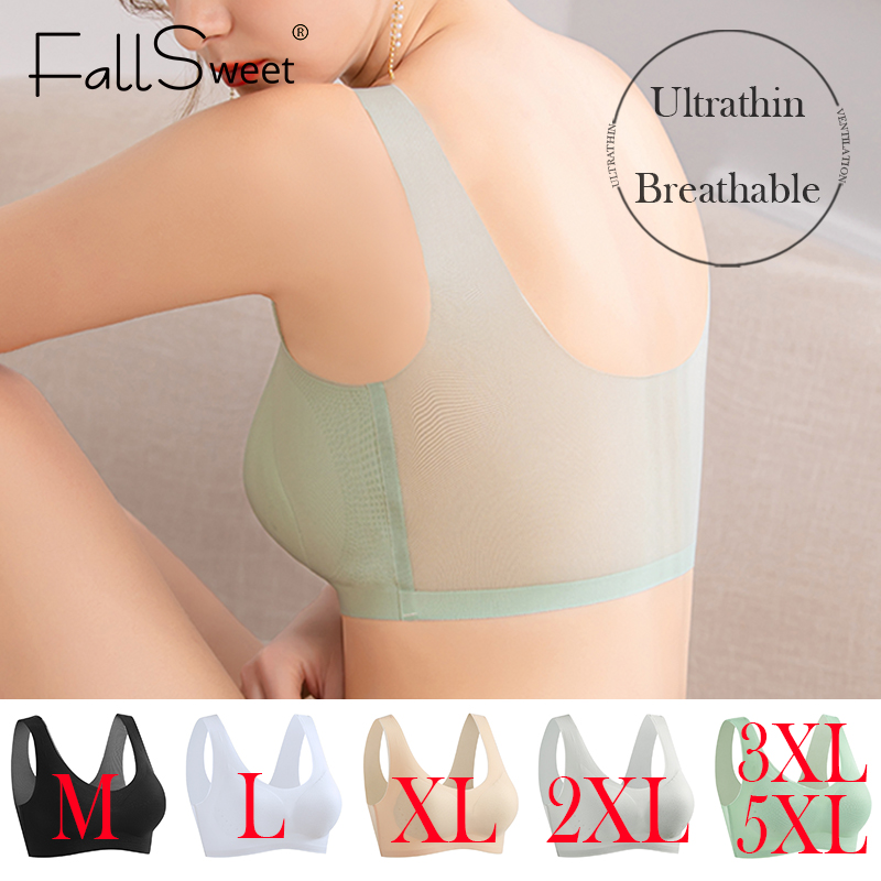 FallSweet Seamless Bra for Women Push Up Active Bras Thin Cup Wire