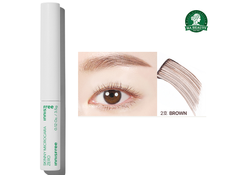 Mascara siêu mảnh chống trôi innisfree Skinny Microcara Zero 3.5 g