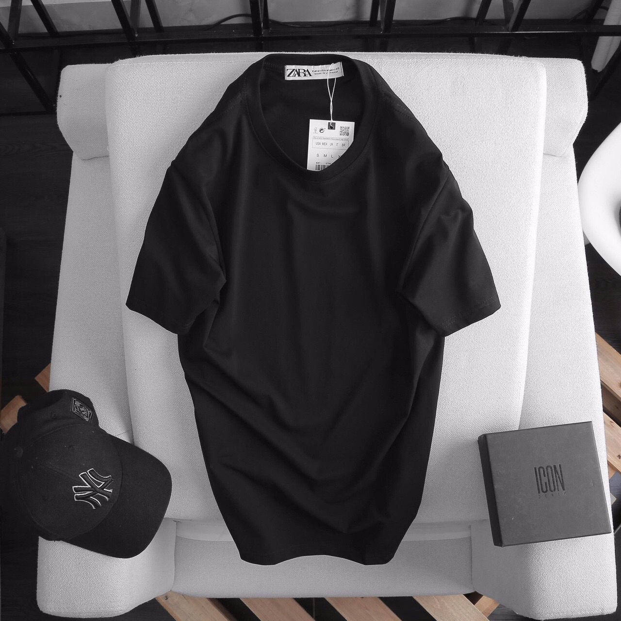 [HCM]ÁO THUN NAM TRON COTTON CO GIÃN TỐT