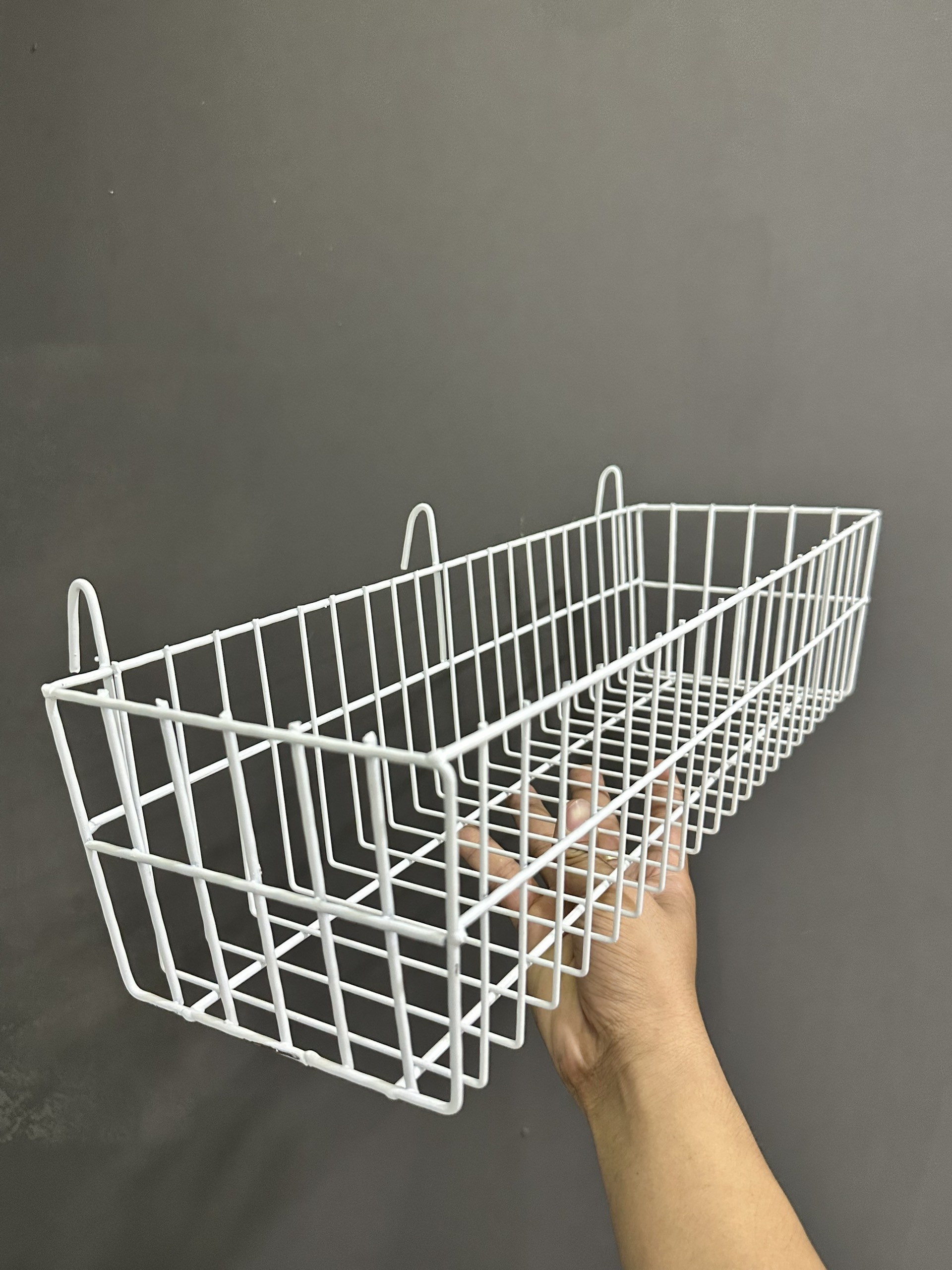 {LOẠI DÀY} Giỏ cài lưới sắt - Rổ treo khung sắt trang trí, phụ kiện