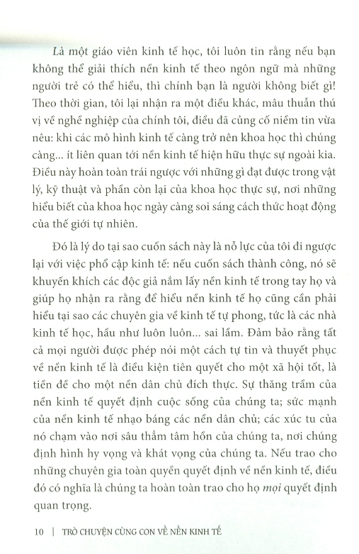 Trò Chuyện Cùng Con Về Nền Kinh Tế