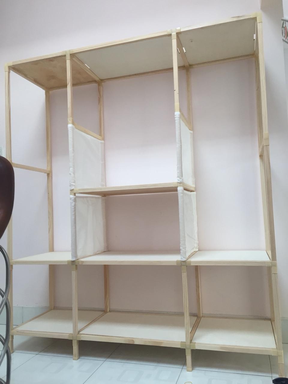 Kệ Gỗ treo quần áo cực chắc chắn Homy
