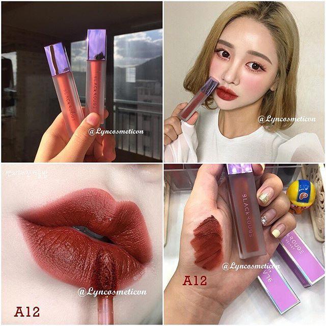 Son kem Black Rouge màu A12 (Đỏ Nâu)