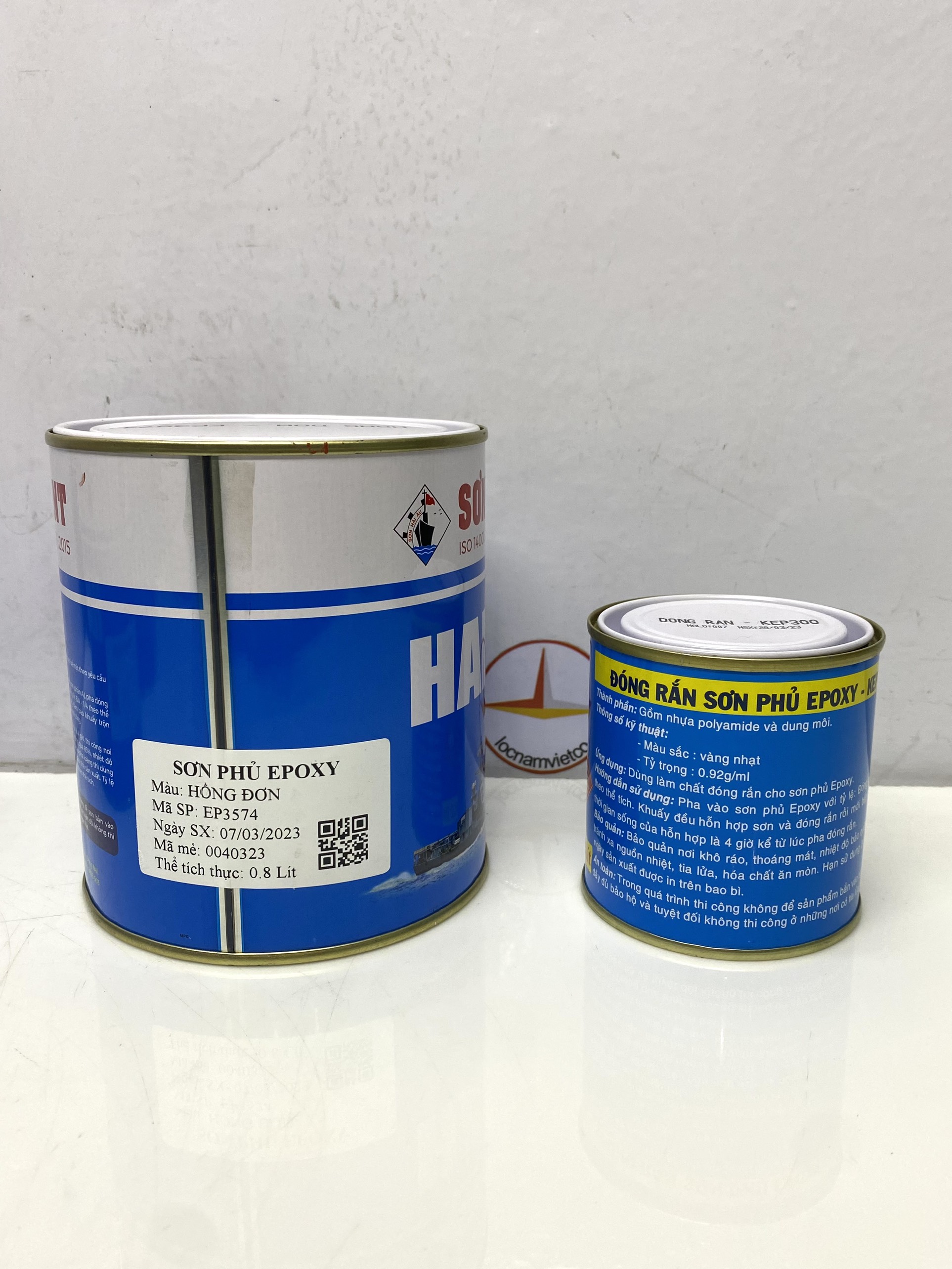 Sơn Epoxy Hải Âu màu cam EP 574 1L/Bộ