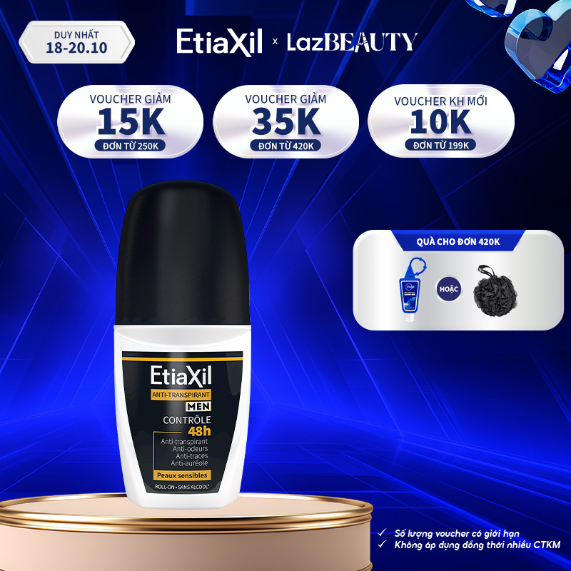 Lăn khử mùi Etiaxil men 50ml