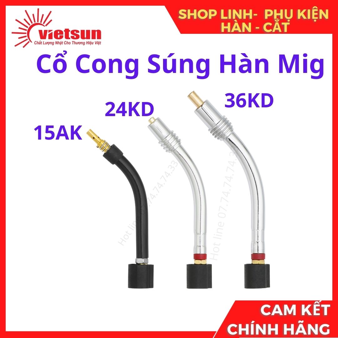 Cổ cong súng hàn Mig 15AK 24KD 36KD
