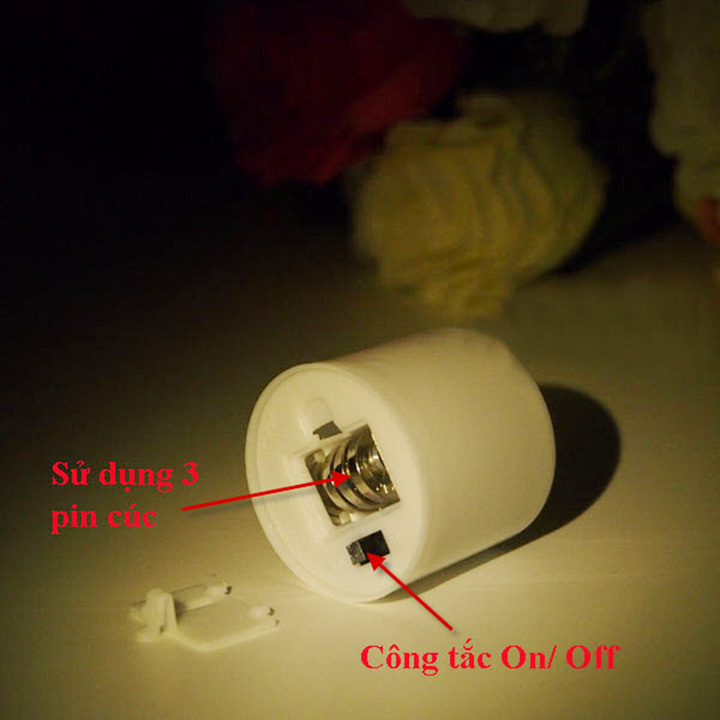 Nến điện tử lùn điều khiển từ xa