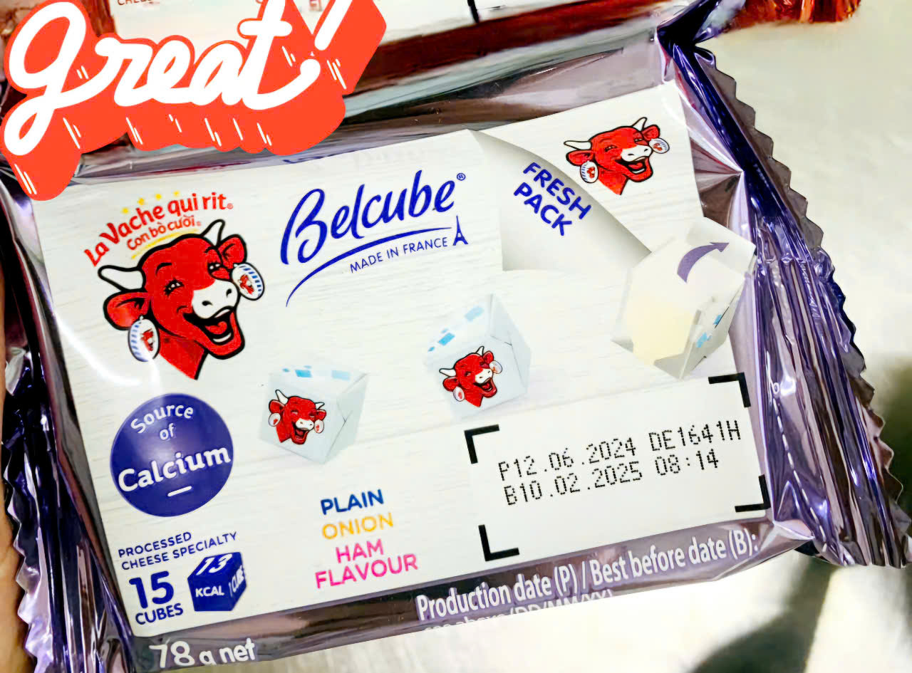 Phomai Belcube vuông 15 viên gói 78g
