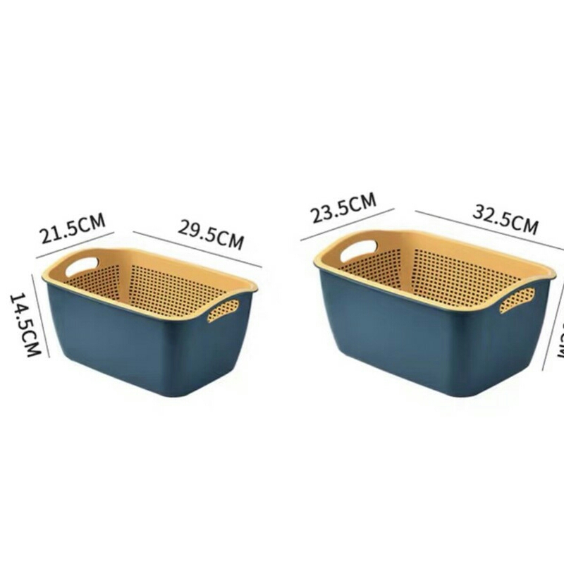 rổ nhựa chữ Nhật 2 lớp xuất Nhật cao cấp- loại bé