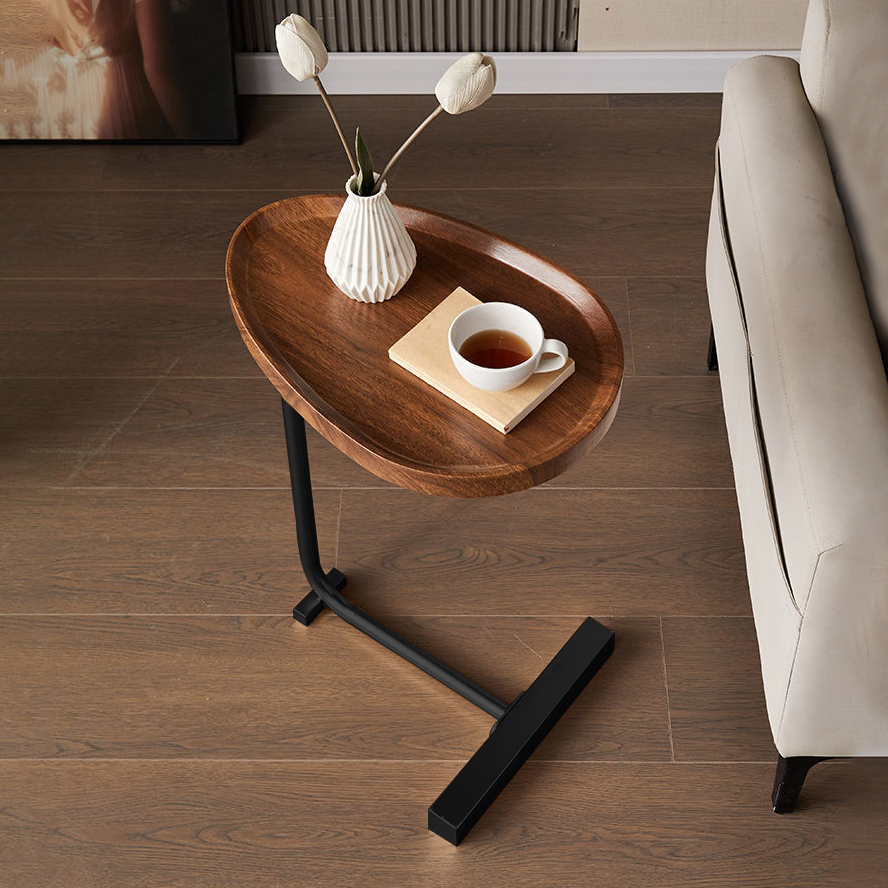 Bàn trà cạnh sofa kiểu dáng hiện đại, bàn cafe màu nâu sang trọng GM81/GM108