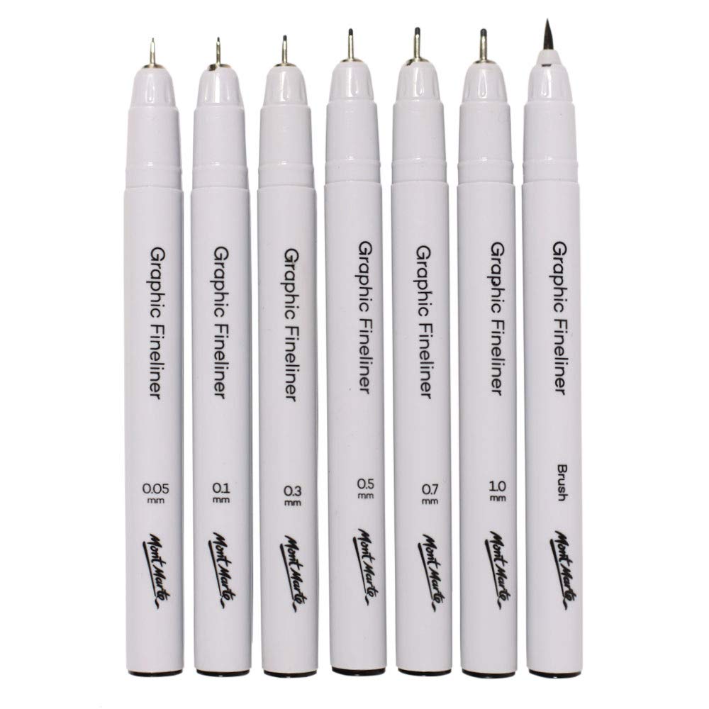 [HCM]BỘ 7 CÂY BÚT ĐI NÉT CAO CẤP MONT MARTE (KHÁNG NƯỚC)