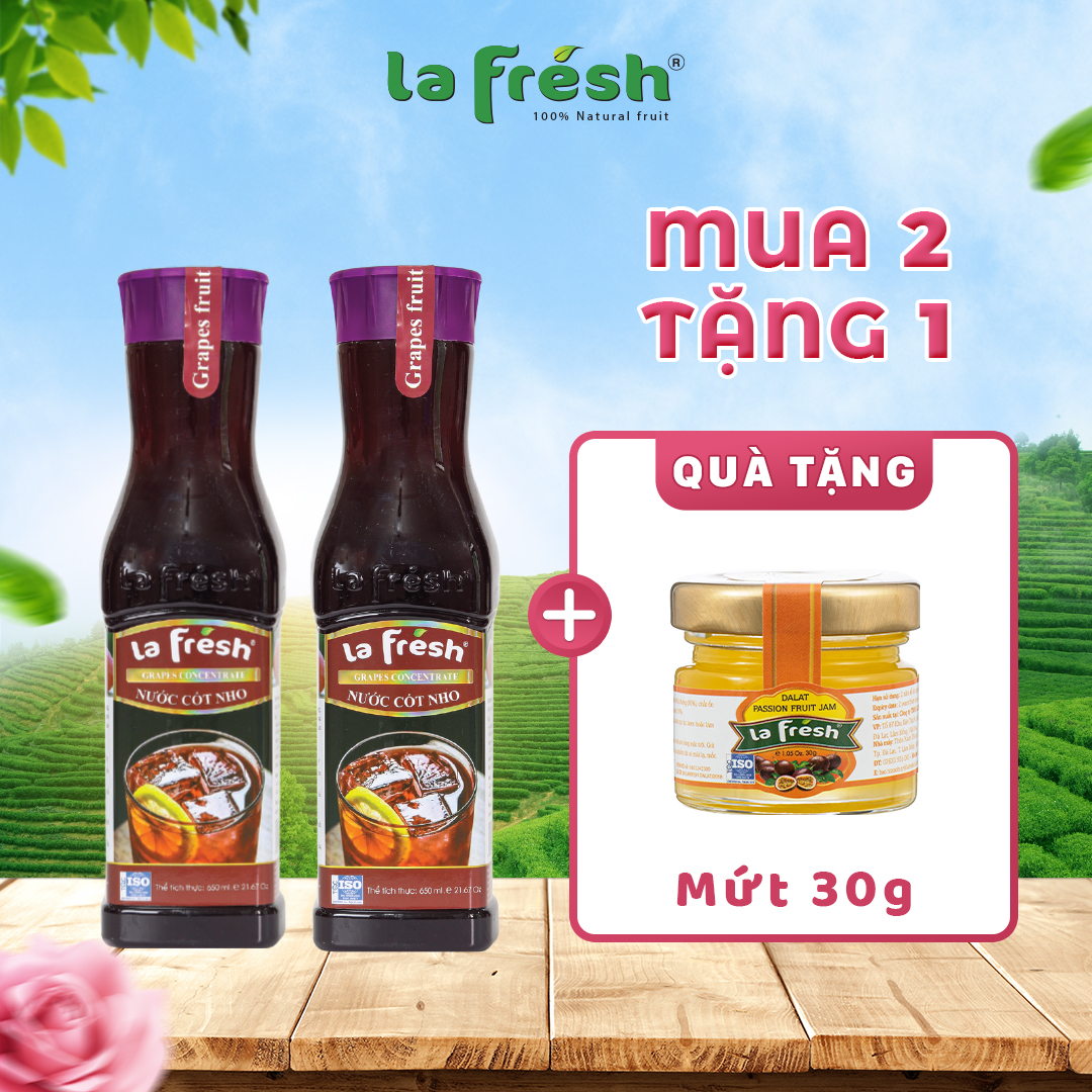 Nước Cốt Nho Lafresh Đà Lạt Chai 650ml