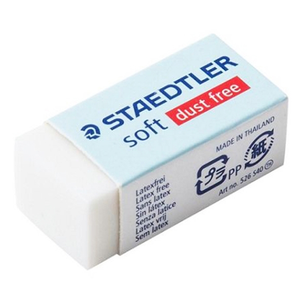 Combo 2 tẩy chì staedtler 526 s40 - màu trắng nhỏ