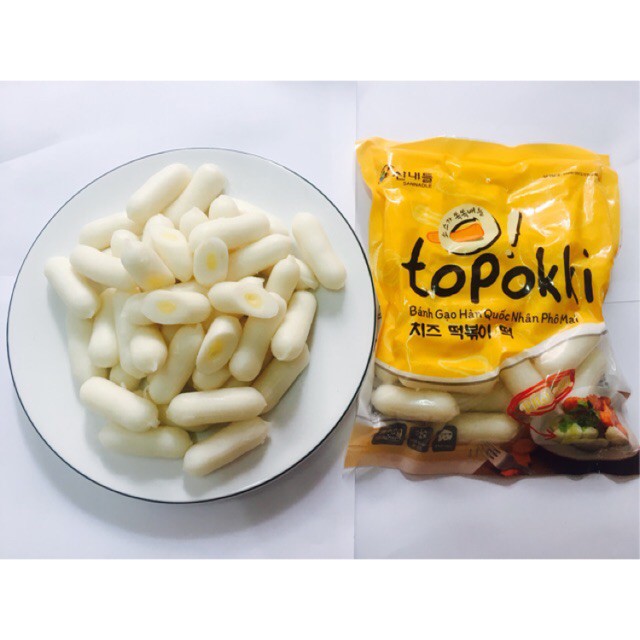 Bánh gạo tokbokki nhân phô mai Hàn Quốc 1KG