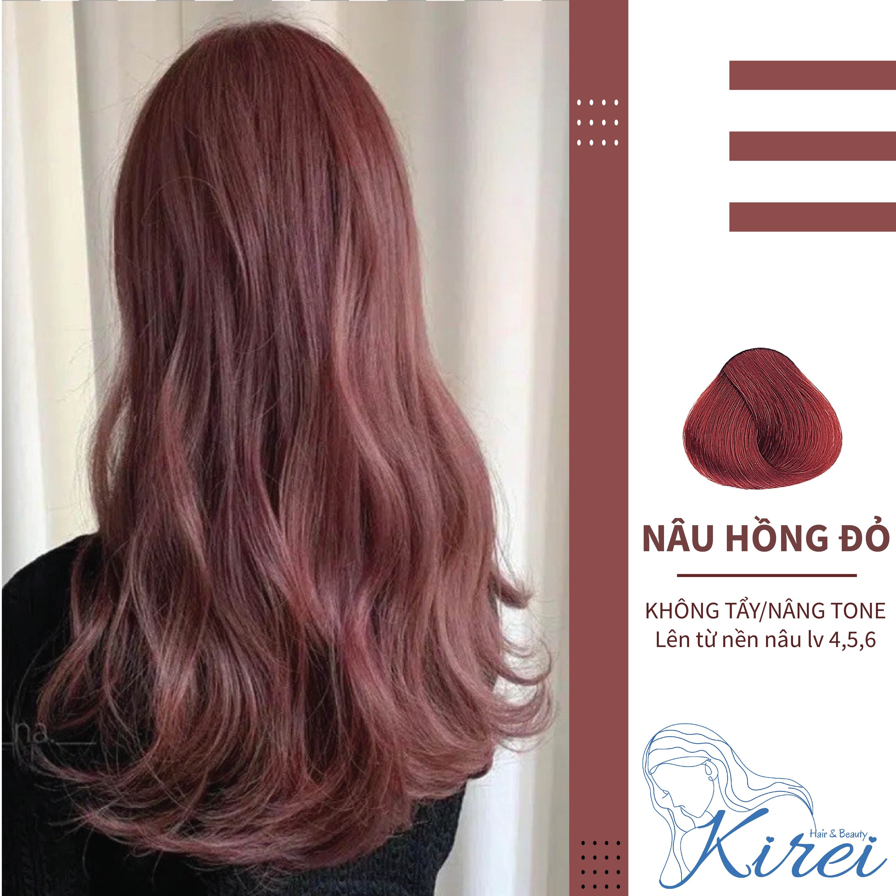 Thuốc nhuộm tóc màu nâu hồng đỏ đang làm mưa làm gió trên thị trường làm đẹp. Đây là một sản phẩm tiên tiến cho phép bạn nhuộm tóc theo phong cách riêng của mình mà không cần đến tiệm tóc. Bạn sẽ cảm thấy tự tin hơn với mái tóc đầy sức sống này.