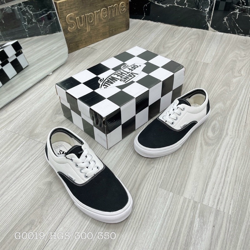 GIÀY VAN.S ERA CLASIC B.LACK WHITW SC [ FREESHIP + BOX ]