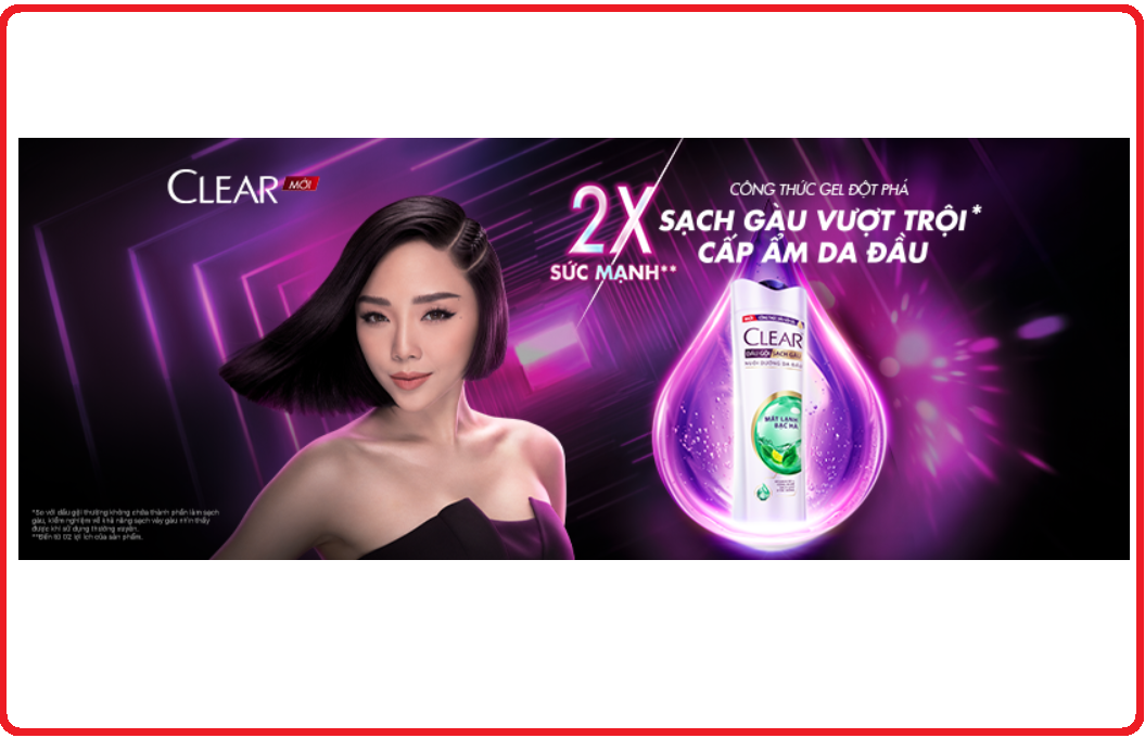 Dầu Gội CLEAR Mát Lạnh Bạc Hà Chai 340g