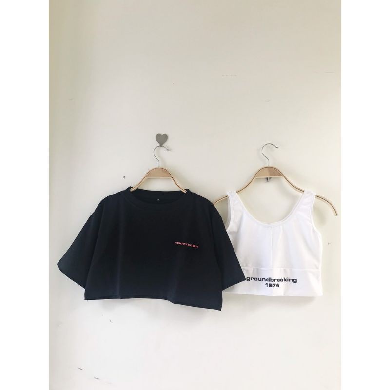 Áo Croptop kèm áo bra (kèm video)
