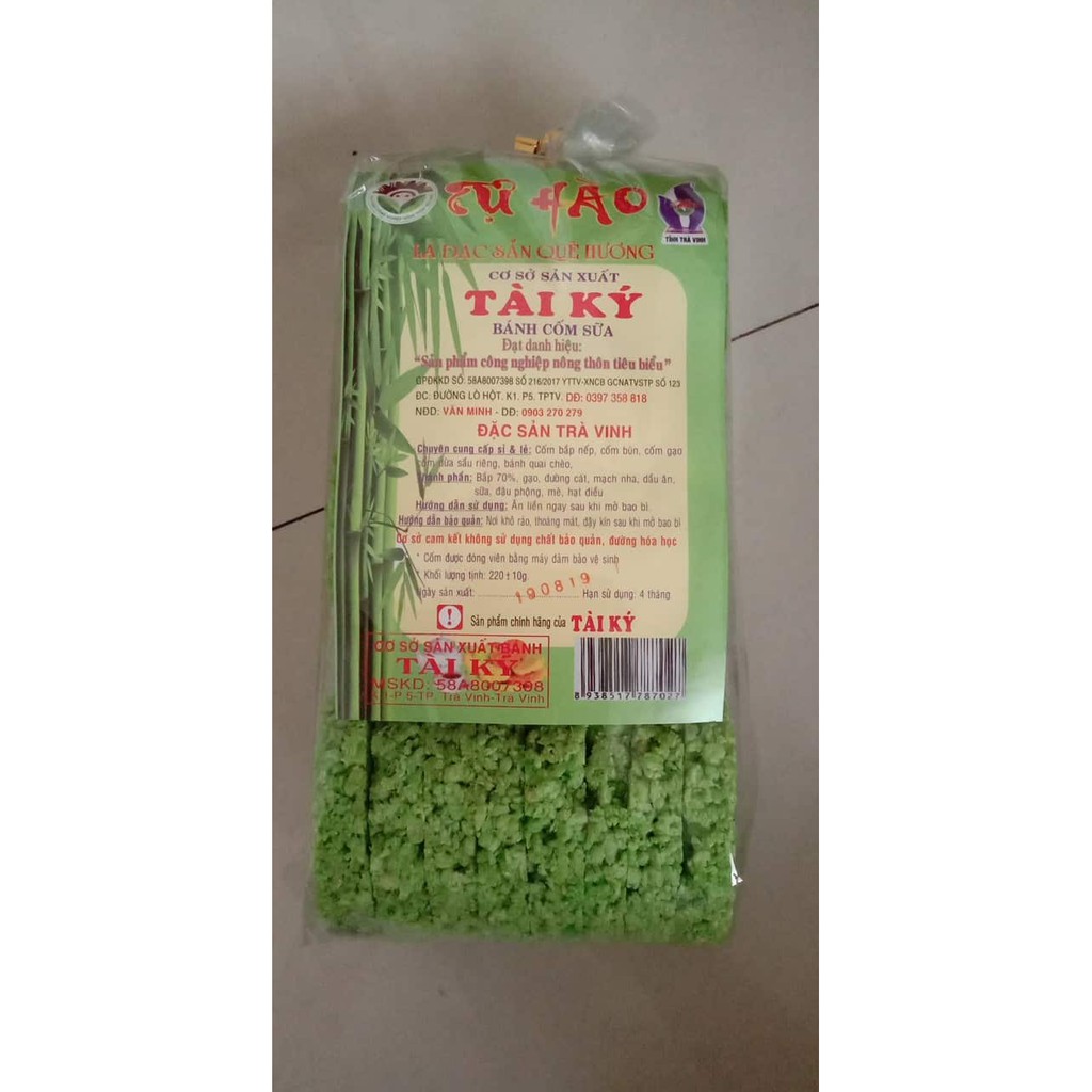 1 cây cốm sữa tài ký xanh siêu ngon