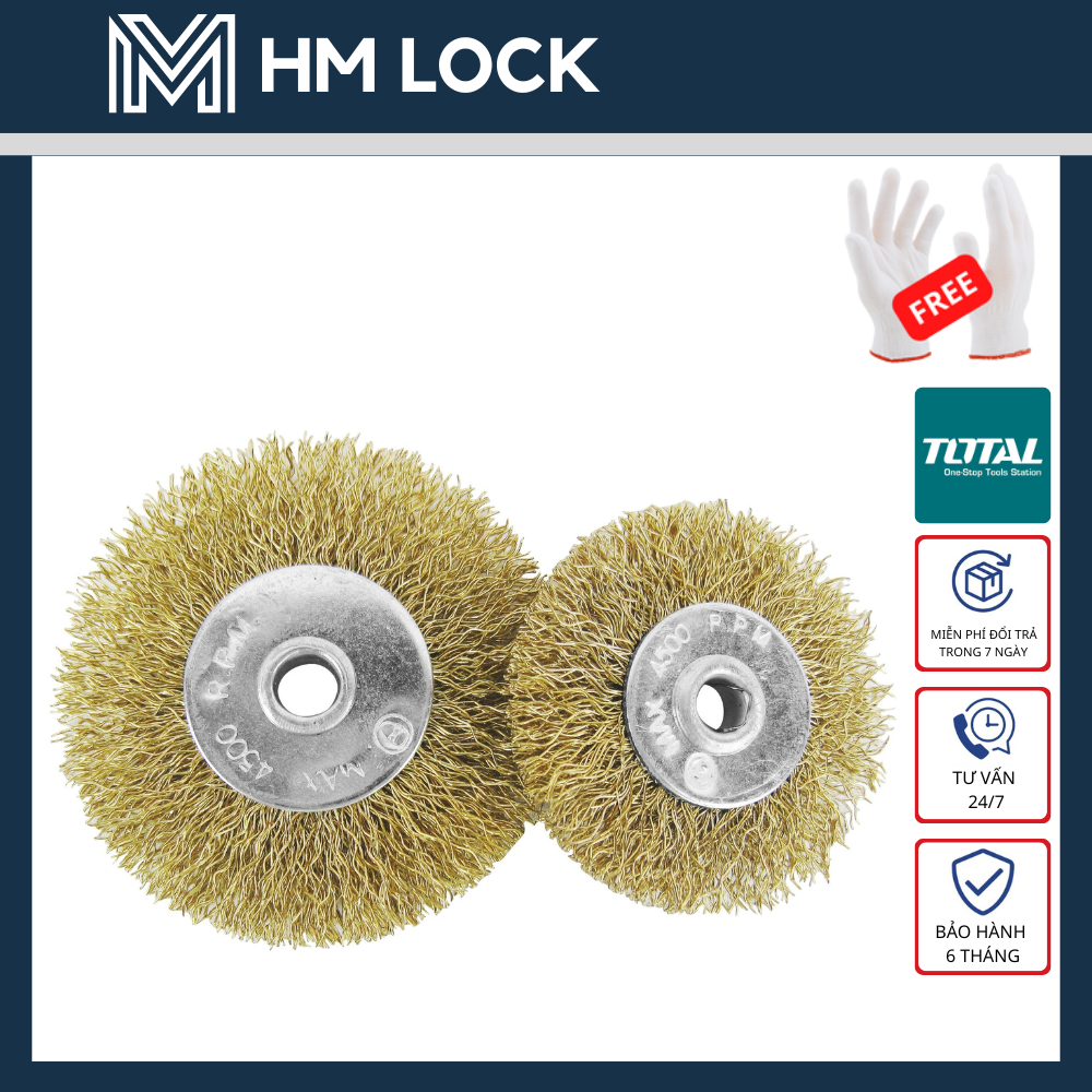 Bánh cước 100, 125, 200mm total - hàng chính hãng - hm lock